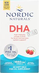 Nordic Naturals Strawberry DHA Xtra 1660 MG 60 SG, 60 CT