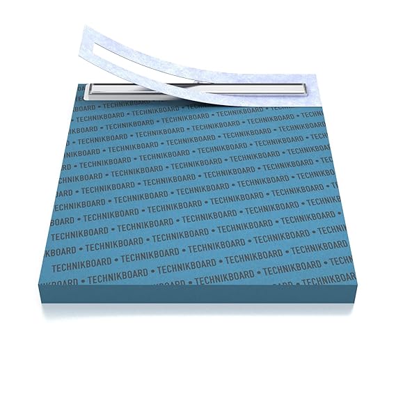 Duschelement 90x120 cm mit Rinne Ablauf waagerecht Rinne Kopfseitig geschlossen Duschboard Duschtasse bodeneben