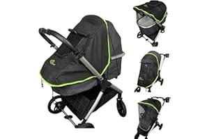 Ezkindheit Universal Sun Shade and Mosquito Shield for Strollers – Baby Stroller Accessories – Blackout Cover Accessory and Visor for Boys and Girls – Versatile Stroller Attachment & Protector