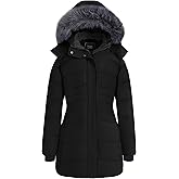 ZSHOW Women's Winter Coat Waterproof Warm Puffer Jacket Long Parka with Faux Detachable Hood