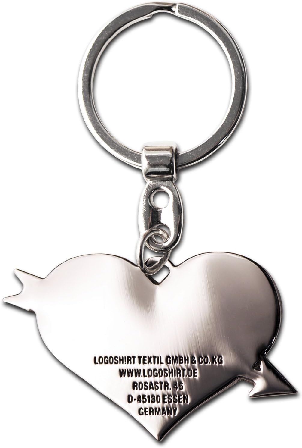 Logoshirt® Love I Heart & Arrow I Key-Ring I Metal I Original Licensed Design, Multicolour - Image 4