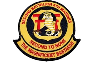 SQUADRON NOSTALGIA LLC 2nd Battalion 4th Marines Magnificent Bastards Patch – Plastic Backing