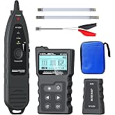 KOLSOL Network Cable Tester, Ethernet Wire Tracer and PoE Tester | 200 m TDR Length and Fault Location, CAT5/CAT6 Wire Map, Hub Blink, Adjustable Sensitivity, NCV and Work Light