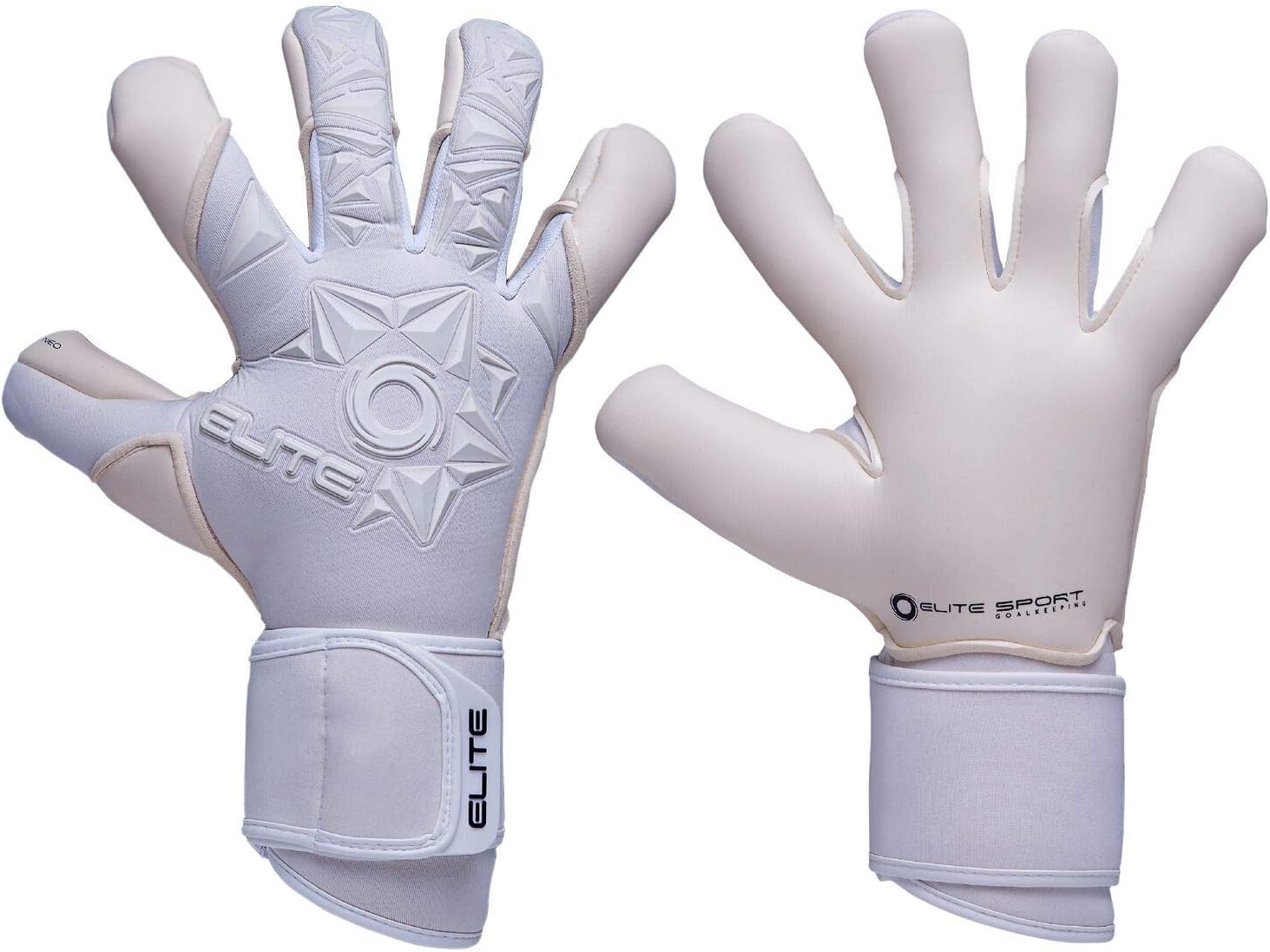 white goalie gloves