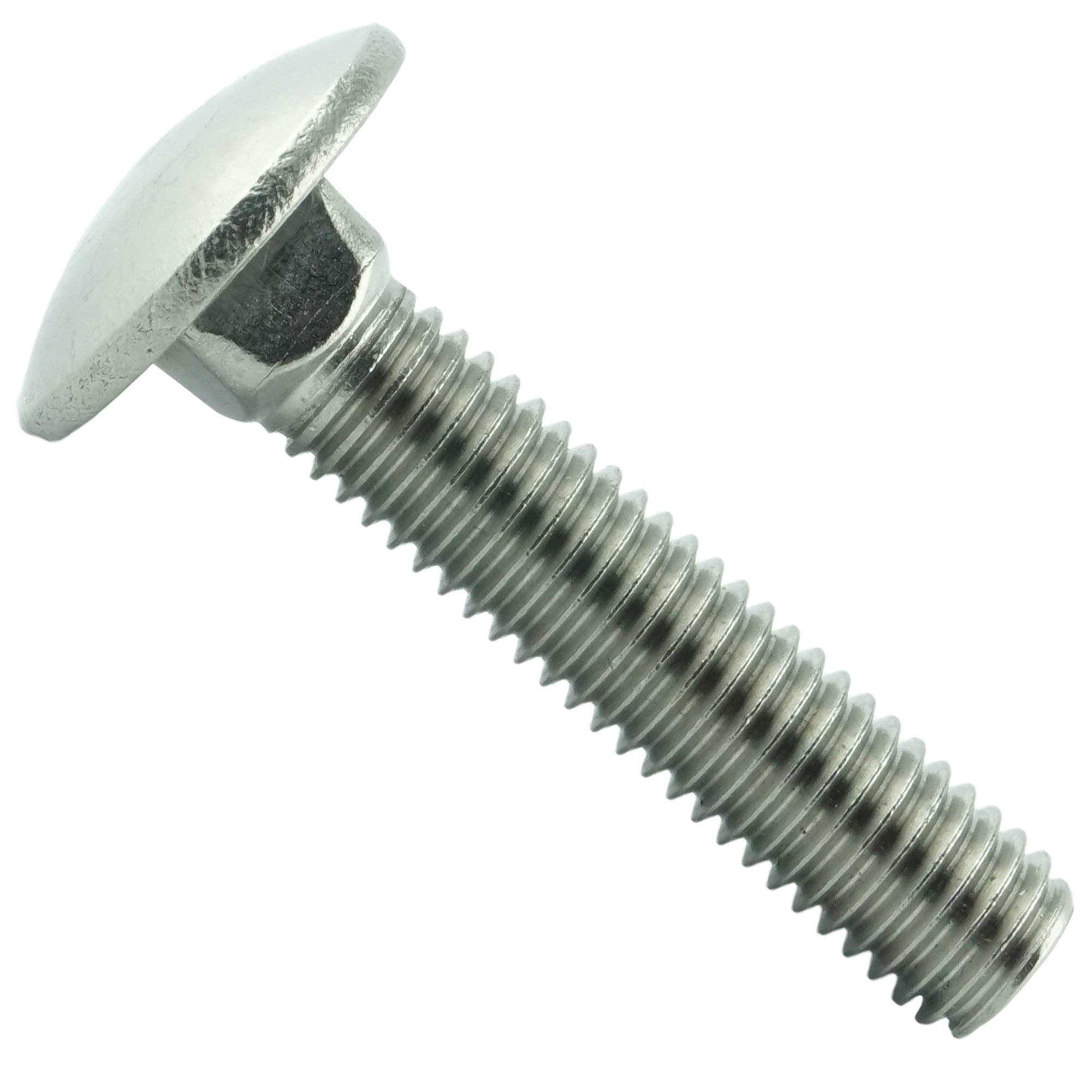 Eisenwaren2000 Round head screws with square neck M5 x 16 mm (10 pieces) – carriage bolts DIN 603 – ISO 8677 round head screws – threaded screws – full thread – stainless steel A2 – rust-proof