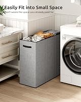 SOLEDI 180L Laundry Basket 3 Section Extra Large with Lid and Handles view 5