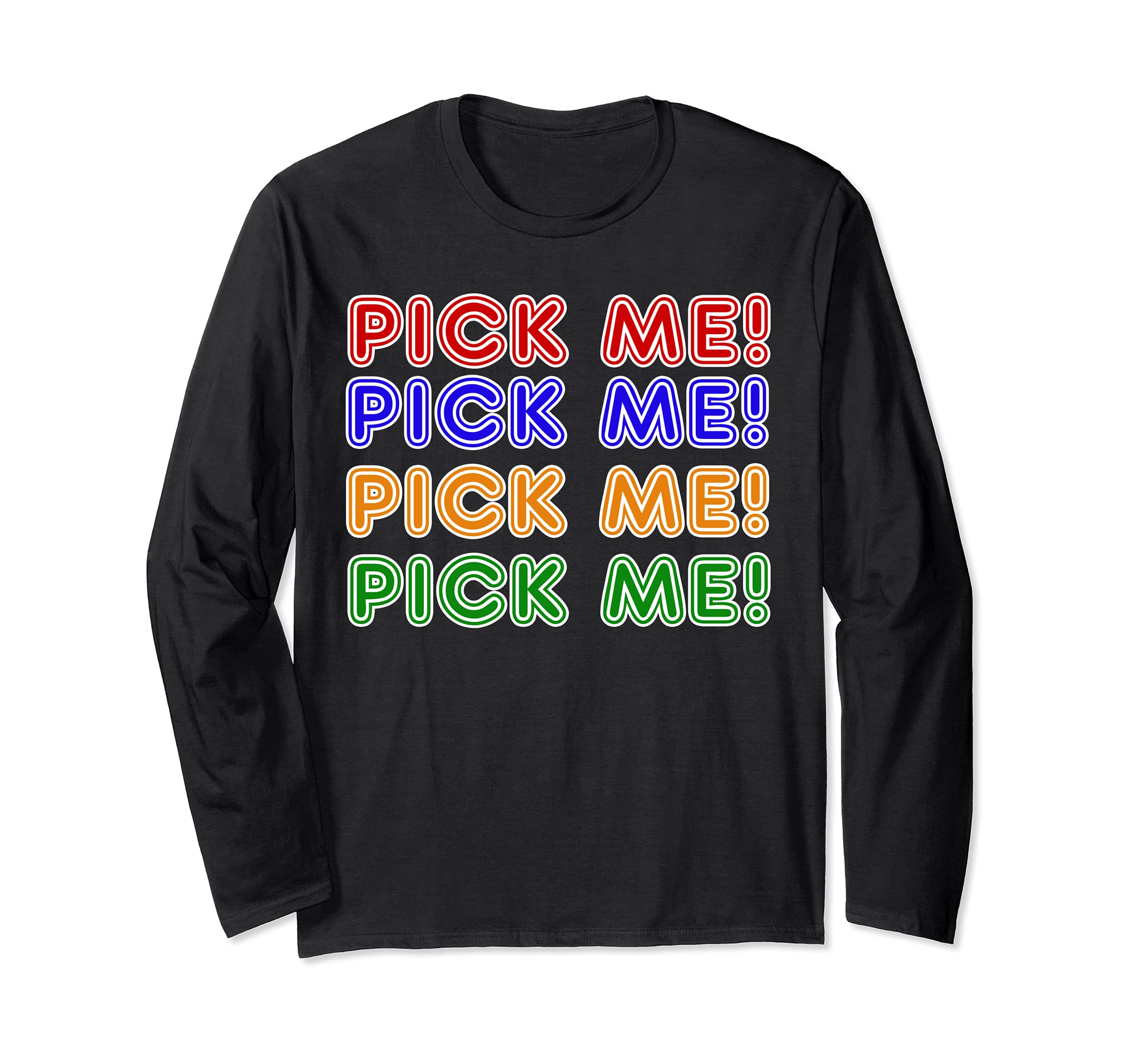 Game Show Buzzers Pick Me Game Show Host Costume Long Sleeve T-Shirt