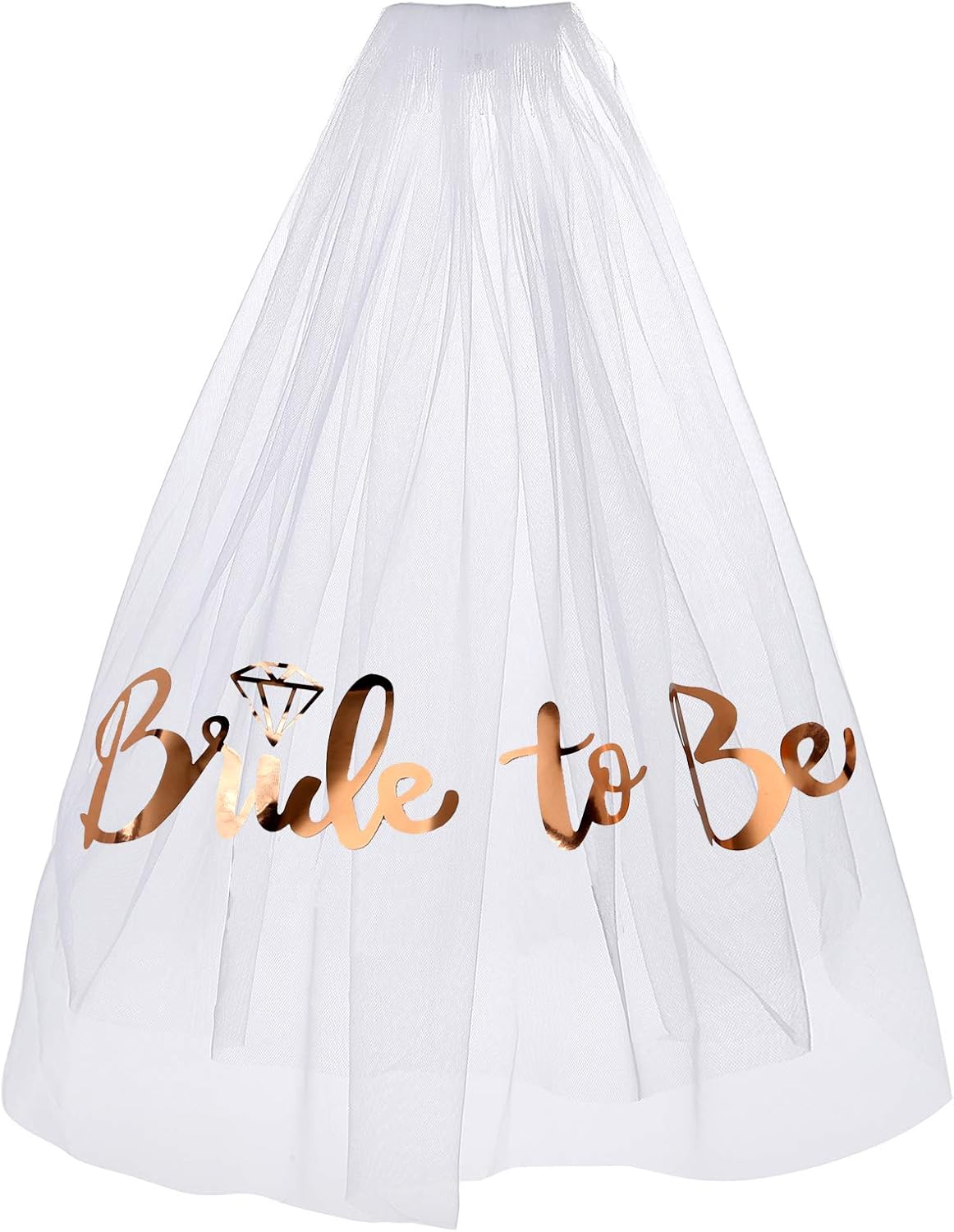 Rose Gold Print Bride To Be Veil Bachelorette Party Supplies Bridal Shower Decoration Accessories Gift Engagement Decoration