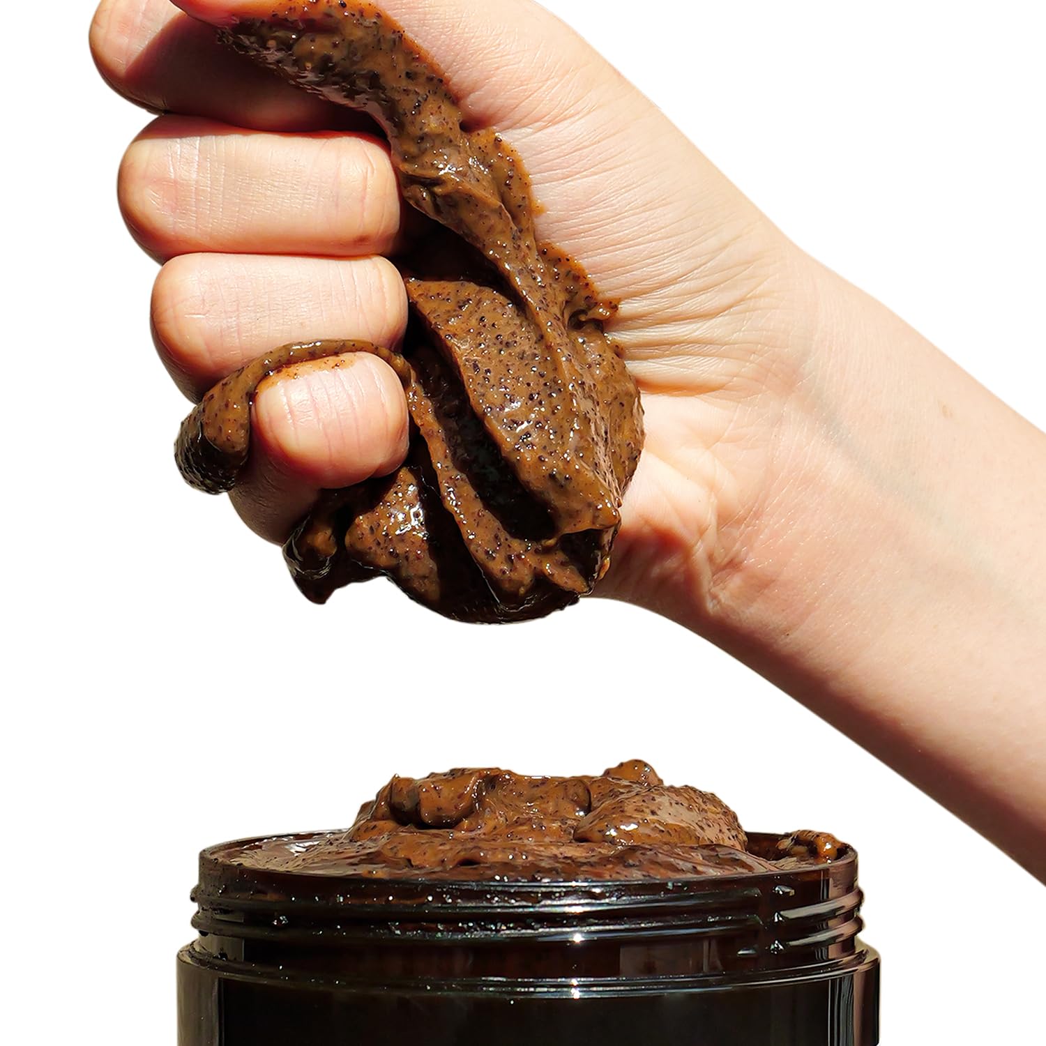 Robusta Coffee Body Scrub| Exfoliating for Cellulite and Stretch Marks, KP Bump Eraser, Strawberry Legs,Underarm | Matcha & Shea Butter | Safe for pregnancy | Vegan Beauty (10.6 Oz)