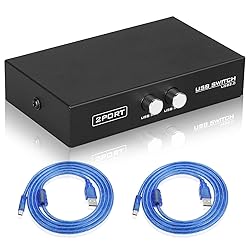 EEEKit 2 Port USB 2.0 Manual Printer Scanner