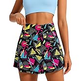 Keeawou Womens Tennis Skirt Athletic Skirts with Pockets Shorts High Waisted Golf Skort for Workout Pickleball