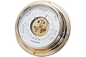 180mm Diameter Brass Barometers Maritimes Barometers for Sailing Ship Weather Instrument Marine Weather Stations