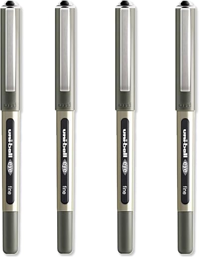 uni-ball Eye UB-157 Rollerball Pen 0.7mm Black Pack of 4