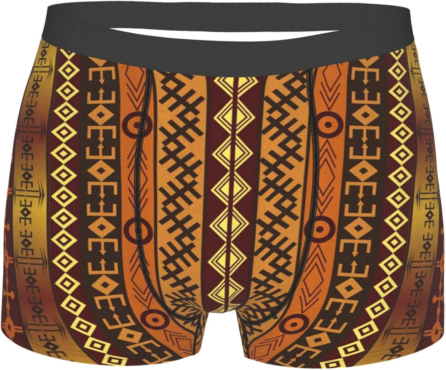 Tribal African Motif Traditional Ethnic Folk Men’s Boxer Briefs