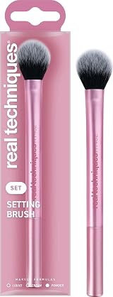 Real Techniques Setting Brush – Ultra-Plush Taklon Bristles, Aluminum Handle