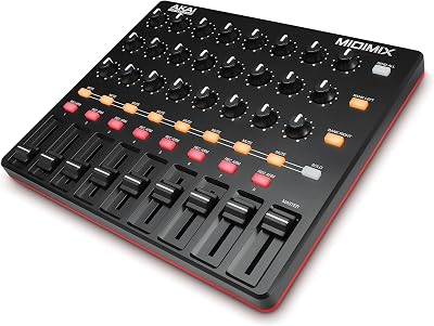 Akai MIDImix USB MIDI Controller Mixer with 24 Knobs 16 Pads 8 Faders Ableton