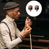 Gunwon 10 Pcs Screw On Cue Tips 10mm Brown Leather Replacement Tips view 5