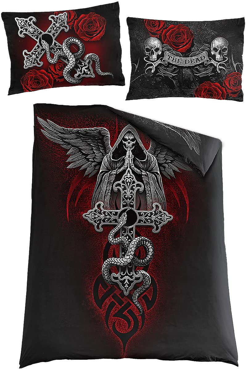 Spiral - The Dead - Single Duvet Cover + Uk And Eu Pillow Case - L