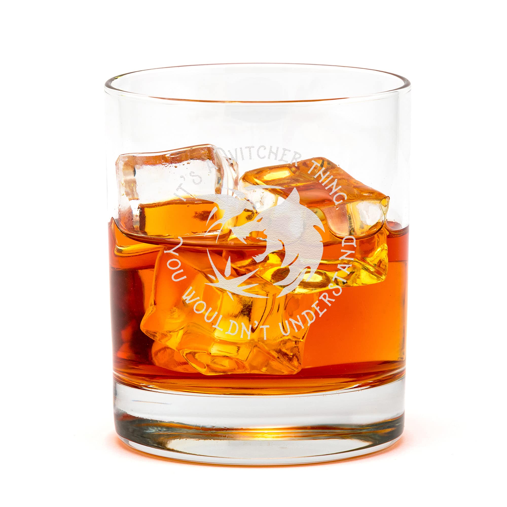 Engraved It's a Witcher Thing Whiskey Glass for Friends - Funny Fantasy TV Show Lover Gift for Him Her…