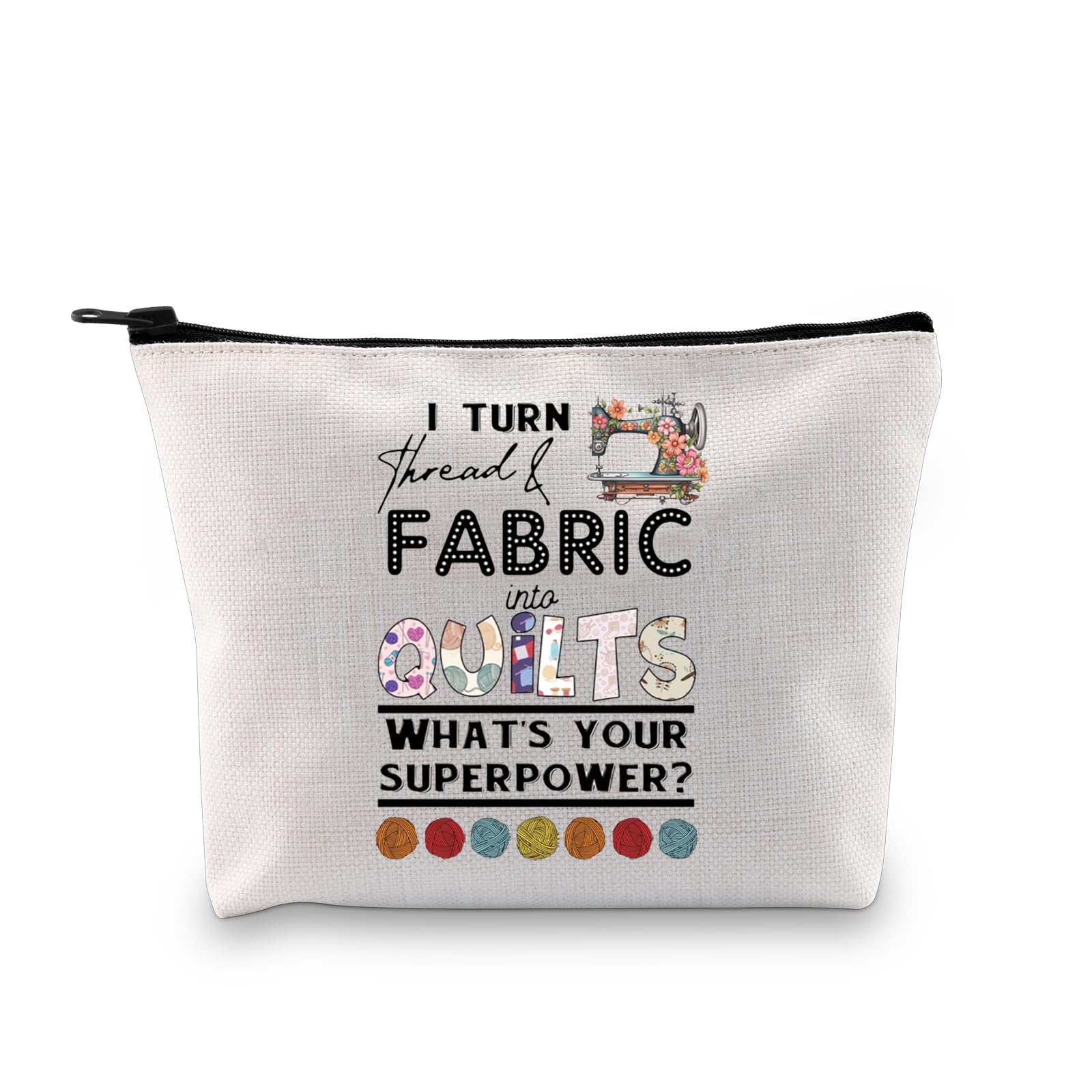JTOUK Quilting Gift Thread & Fabric Into Quilts Sewing Storage Bag for Quilters Seamstress Tailors Sewing Lover (Into Quilts EU)