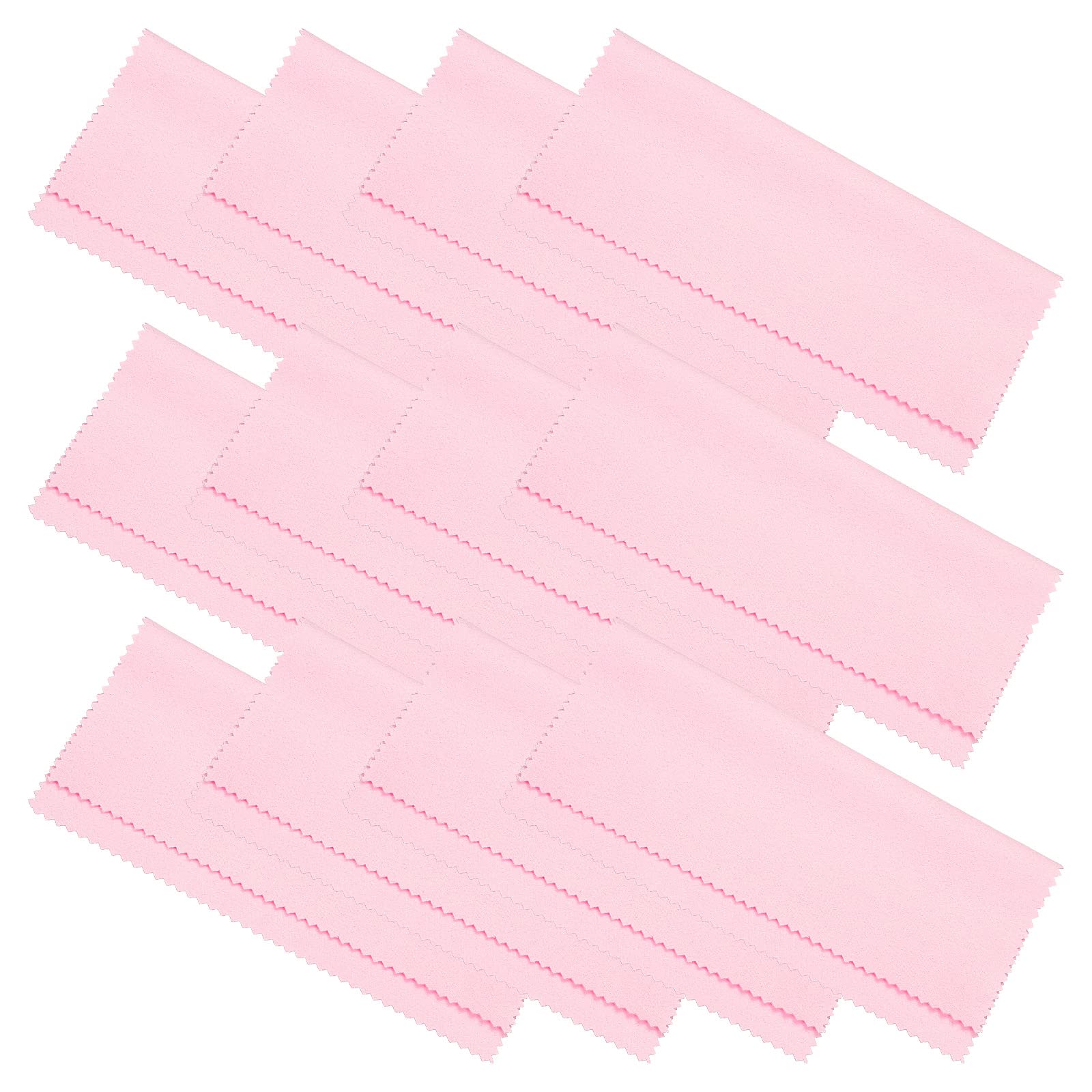 PATIKIL Eyeglass Microfiber Cleaning Cloth 6"x6", 12 Pack Glasses Cleaning Cloth Soft Suede Wipe Screen Cloth for Camera Lens Eyeglasses Screens in Individual Vinyl Pouch, Pink