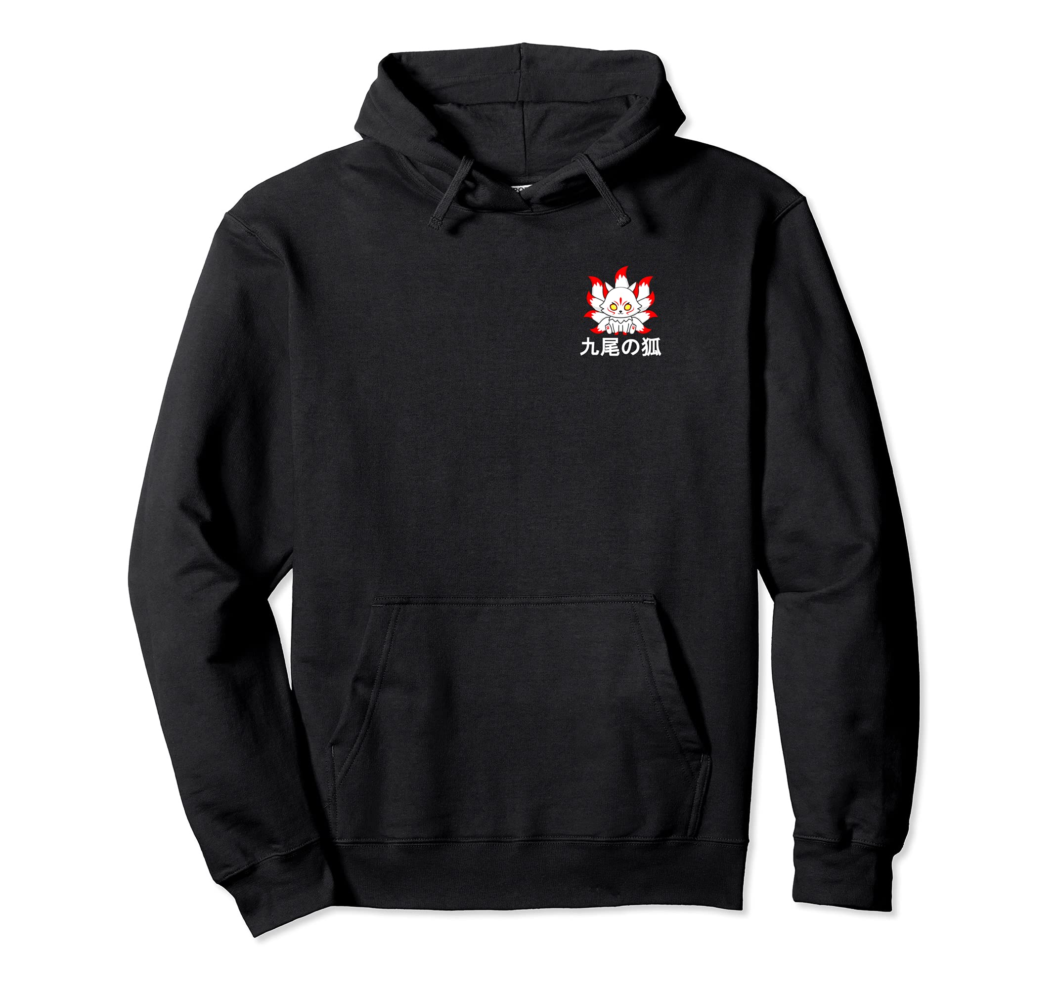 Japan Anime Mask Kitsune Style Samurai Oni Nine-Tailed Fox Pullover Hoodie