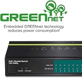 TRENDnet 8-Port Gigabit PoE+ Switch TPE-TG80G 123W PoE 16Gbps Switching Desktop view 5