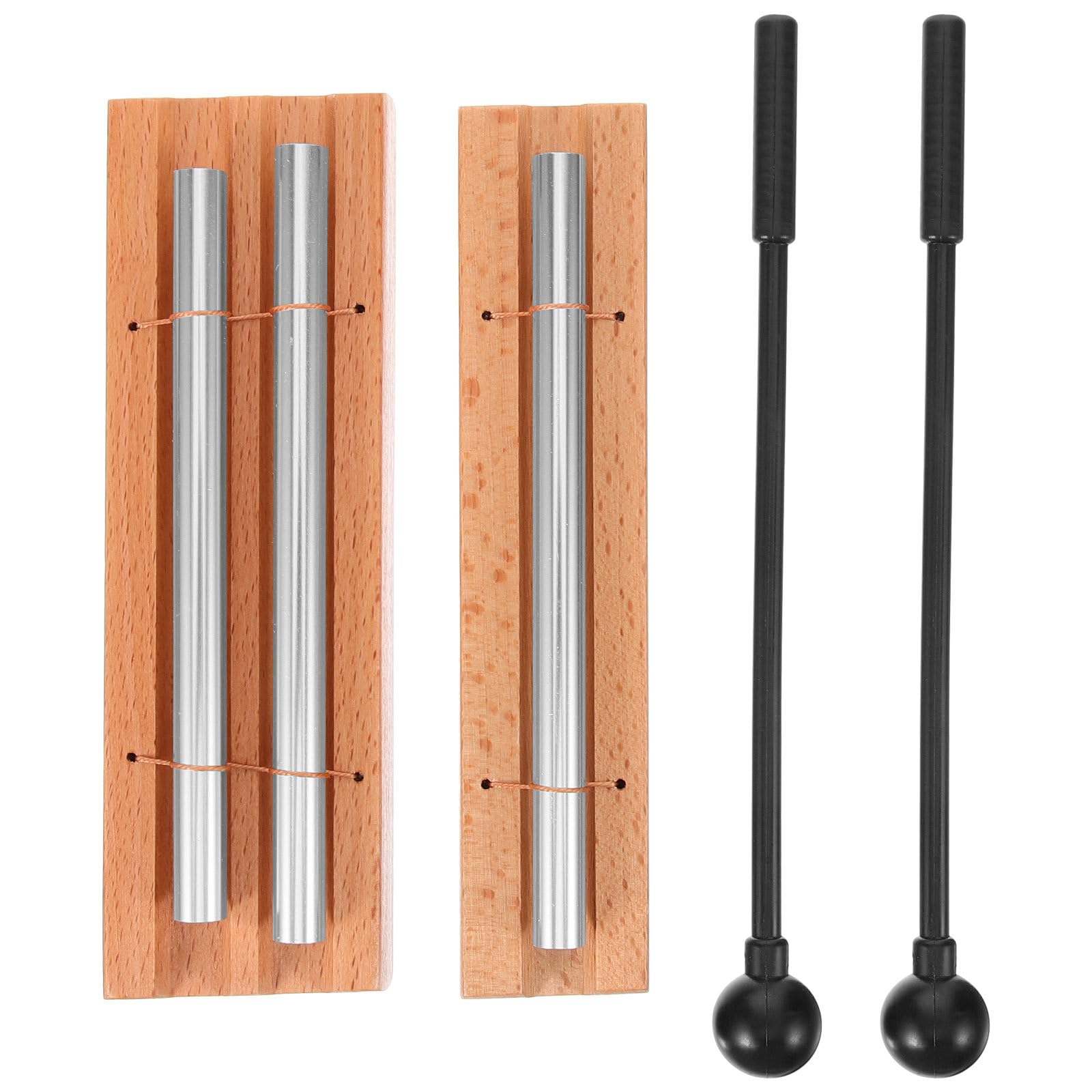 GLEAVI Hand Chimes Musical Instrument with Mallet for Meditation Yoga Mindfulness Sound Therapy Tools Set Percussion Chimes for Relaxation Practice