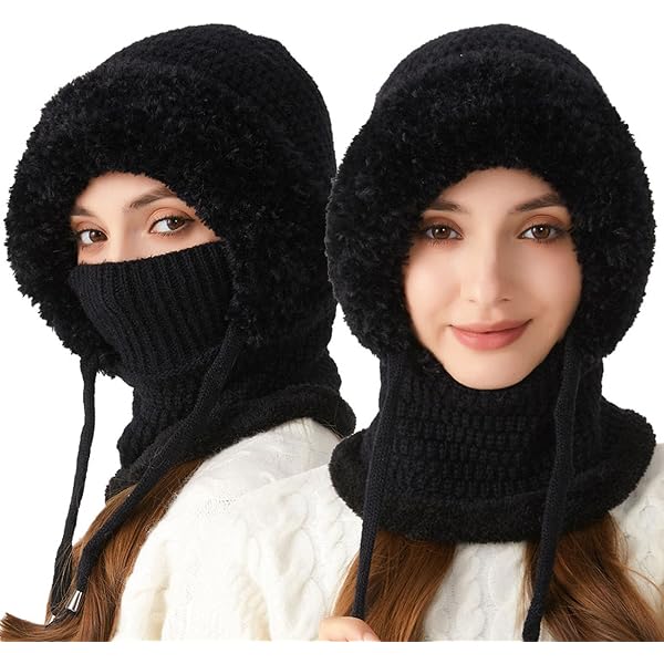 Winter Warm Skull Cap & Scarf Set - Fleece Lined Beanie Hat For Men & Women, Mom & Dad - View #10