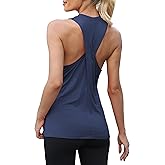 Bestisun Sleeveless Long Workout Gym Tank Tops Racerback Yoga Athletic Shirt for Women