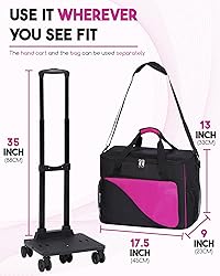 2 Ball Bowling Bag with Wheels Double Dual Bowling