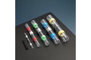 950pcs Heat Shrink Butt Connectors Kit, Waterproof Solder Seal Electrical Splice Terminals Compatible with Marine & Automotiv