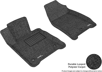 Amazon Com 3d Maxpider Front Row Custom Fit All Weather Floor Mat For Select Acura Tl Models Classic Carpet Black Automotive