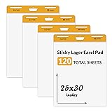 SUNEE Sticky Easel Pads, 25x30 Inches, 30