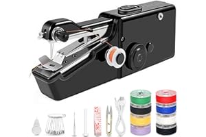 VEEHLYFE Handheld Electric Sewing Machine for Beginners Adult,Portable Handy Stitching Single Thread Sewing Machine Sewing Kit for Quick Clothes Repairs,Suitable for Home DIY