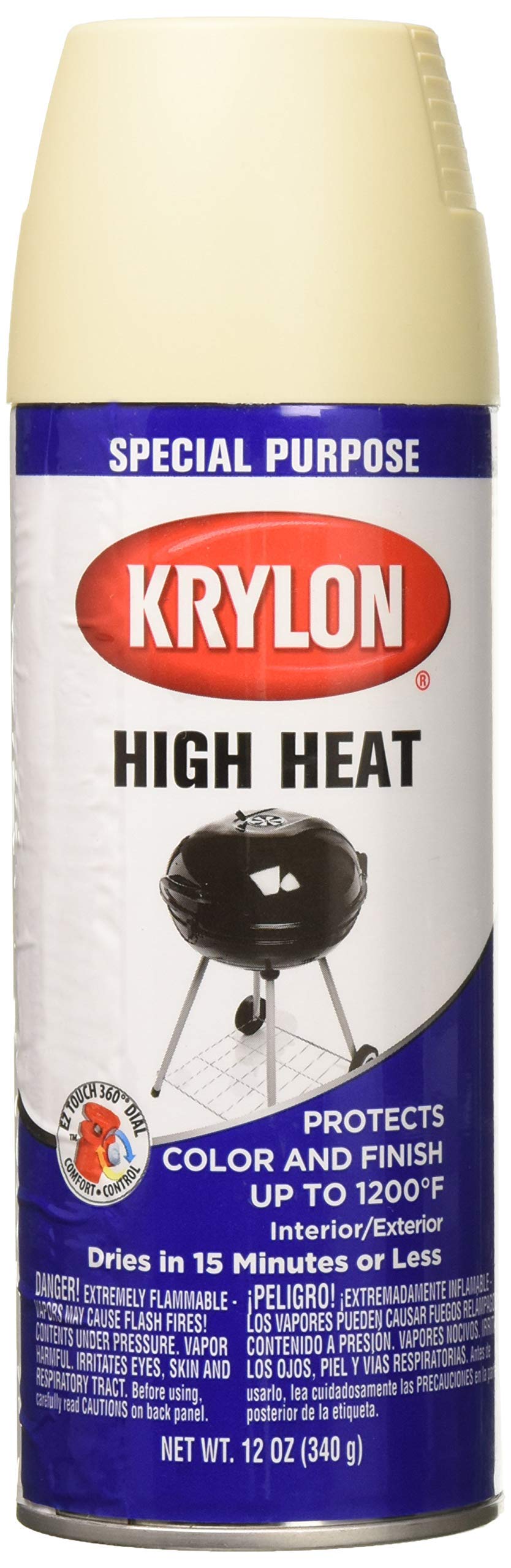 KRYLON PRODUCTS GROUP K01407000 Stove and Propane Paint, 12 oz, Beige