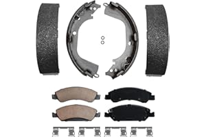 Detroit Axle - Brake Kit for 2008-2013 Chevy Silverado GMC Sierra 1500, 2009 2010 2011 2012, 2 Front Ceramic Brake Pads, 2 Re
