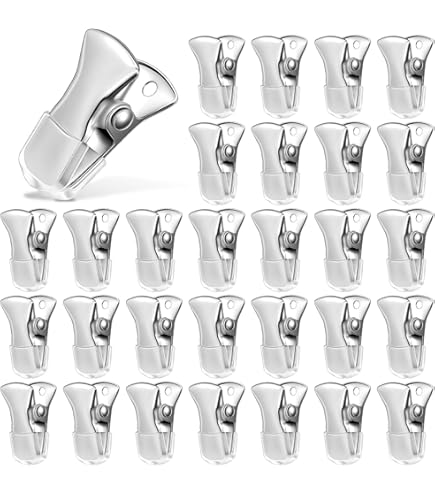 Amazon.com: ONLYKXY 30 Pieces 20x6mm Silver Metal Small Clip, DIY