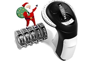 Vixic Embossing Label Maker, Manual Label Maker Emboss, Vintage Embossed Label Makers Machine with Tapes, Old School Labeler with 5 Rolls 3D Black Tapes for Home DIY & Crafting Kids School Items