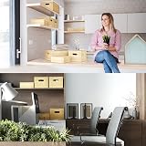 KabelDirekt 2x Bamboo Storage Box S Stackable Eco-Friendly Organizer Home view 7