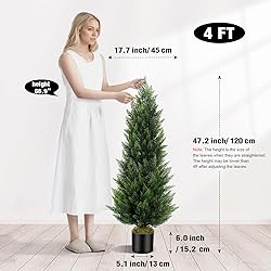 Artificial Topiary Cedar Trees 4FT Tall 2