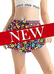 Girls Athletic Shorts Floral Flowy Butterfly Shorts