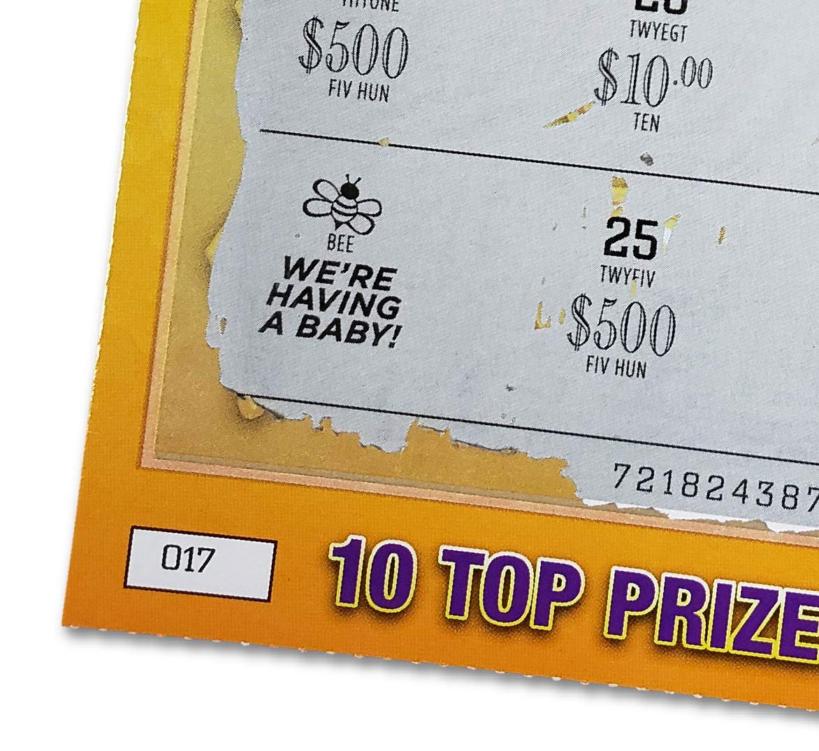 Laughing Smith Pregnancy Lottery Ticket Announcement - Fun Pregnancy Reveal Ideas - Premium Quality Scratch Off Cards to Surprise Your Loved Ones and Cherish the Memories Forever (6-Pack)