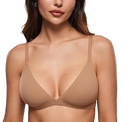 INLYRIC Women's Inbarely Triangle Bralette Plunge