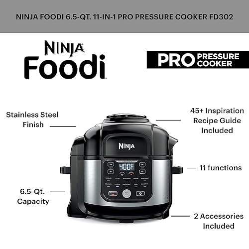 Ninja Foodi Air Fryer Pressure Cooker Combo 11-in-1 Pro qt