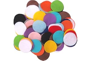Playfully Ever After Mixed Color Assortment of Craft Felt Circles (2.5 Inch - 94pc)