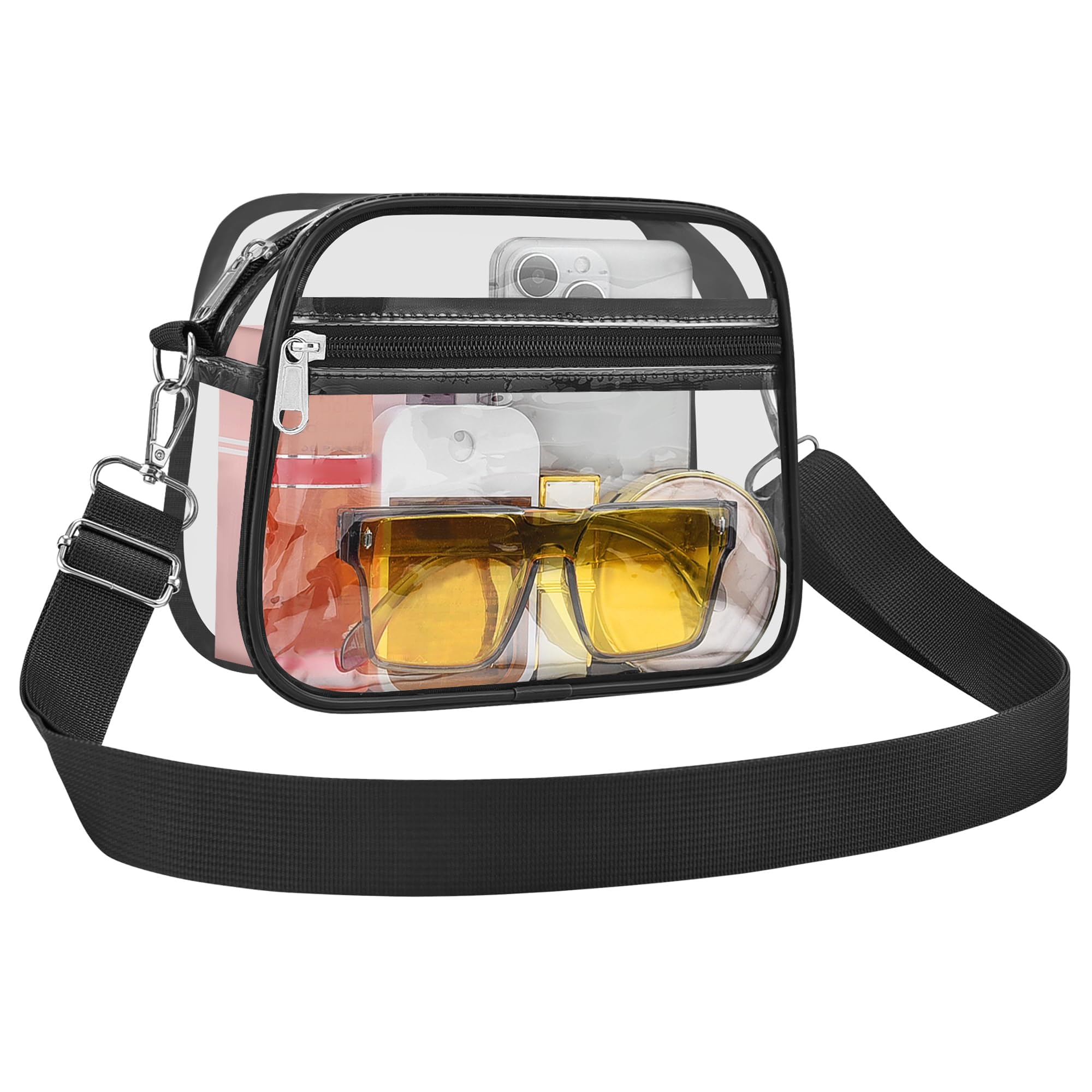 Photo 1 of USPECLARE Clear Bag for Stadium Events Clear Purse for Women and Men for Sports Events Concerts Festivals