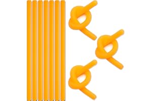 ENTERVENDING Bulk Toys - 10 Pcs Fluorescent Monkey Noodles Fidget Toy Pack - Kids Party Favors Bulk Stretchy Toys - Fidget Noodles Tactile Sensory Toys - Stretchy Strings for Kids