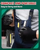 Coquimbo LED Work Light 2 Pack Rechargeable Magnetic Inspection Lamp Black view 7