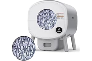 Smart Cat Litter Box Privacy Door - Odor & Tracking Control Curtain for Automatic Cat Litter Boxes - Fits 10-Inch Round Openi